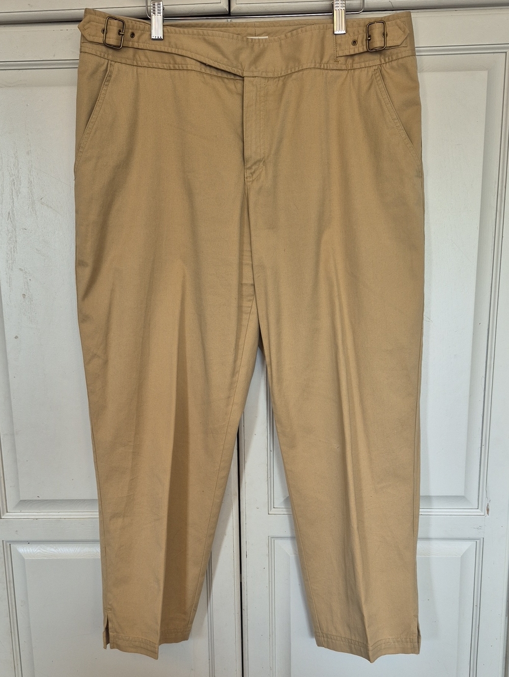 Liz Claiborne Women's Tan Straight-Leg Trousers